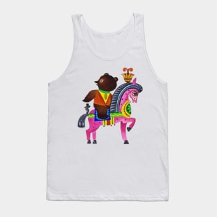 Bear on the hourse Tank Top